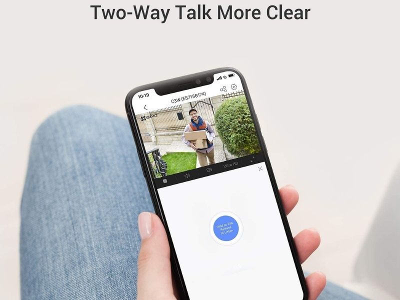 C3W Pro đàm thoại 2 chiều qua ứng dụng Ezviz C3W Pro đàm thoại 2 chiều qua ứng dụng Ezviz